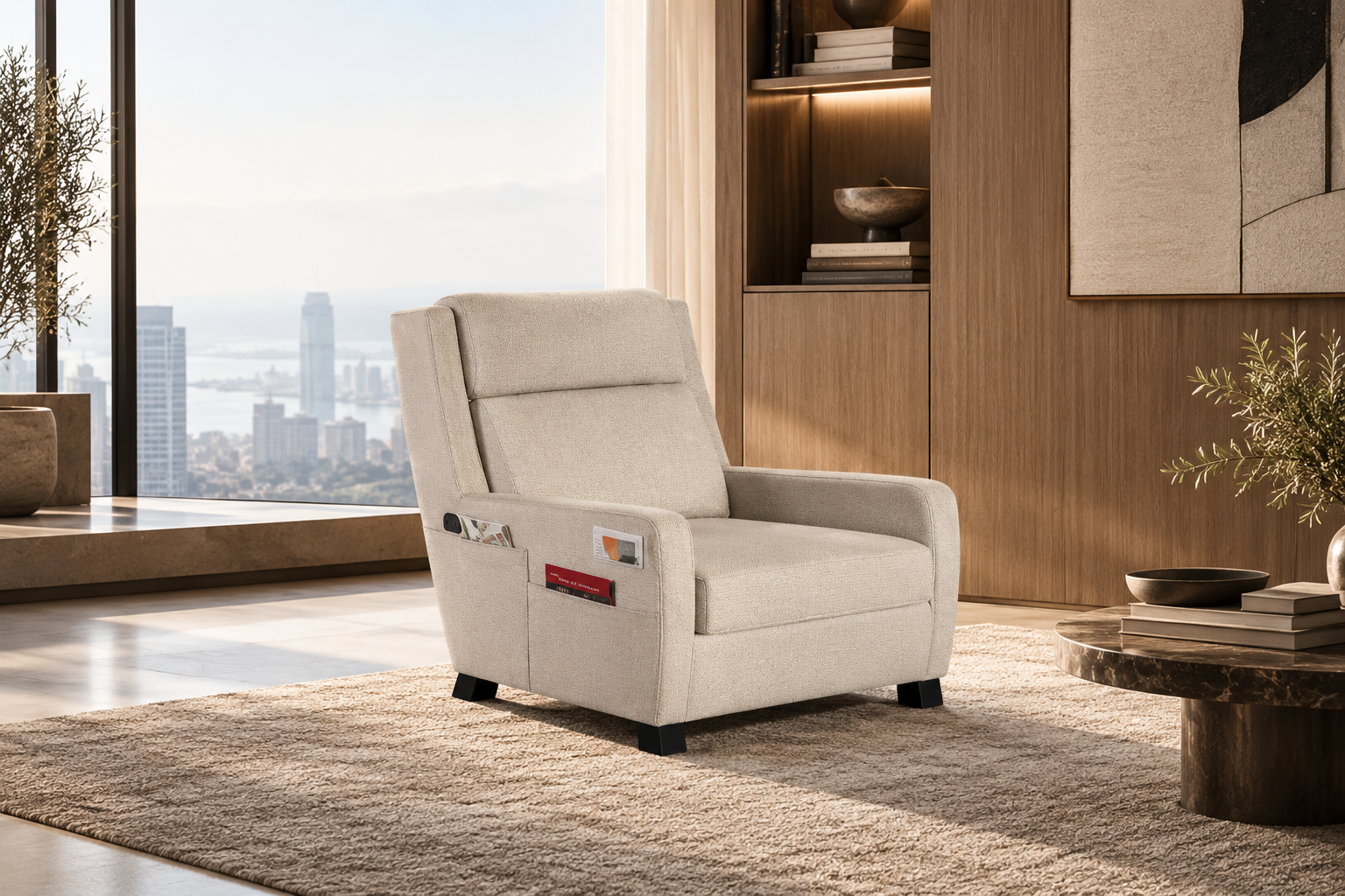 ONE armchair